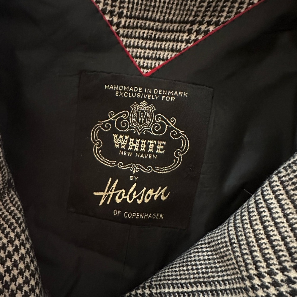 Black and White Houndstooth Blazer